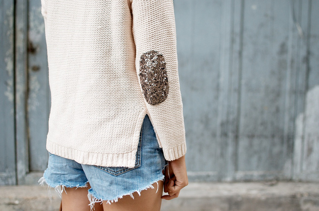 sequin elbow patch