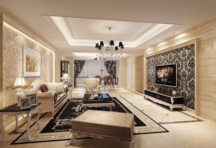 sharp-wallpaper-in-europe-style-living-room-design