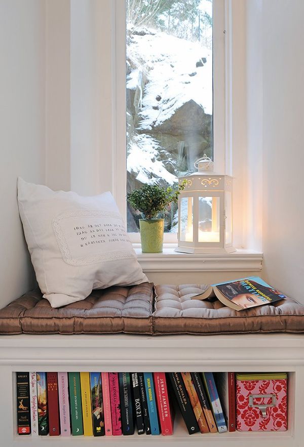 small reading nook