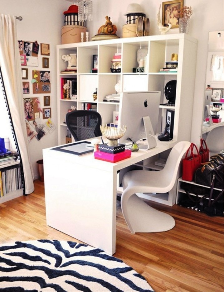 Elegant-Feminine-Home-Office-Decor-Ideas