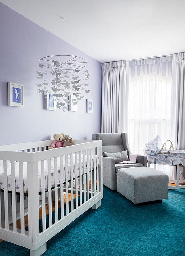 Gorgeous-use-of-purple-in-the-modern-nursery