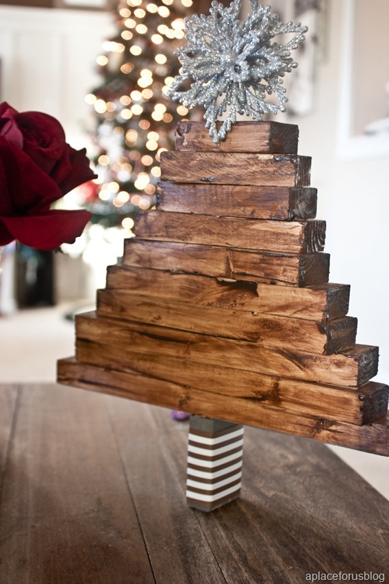 table top wooden tree