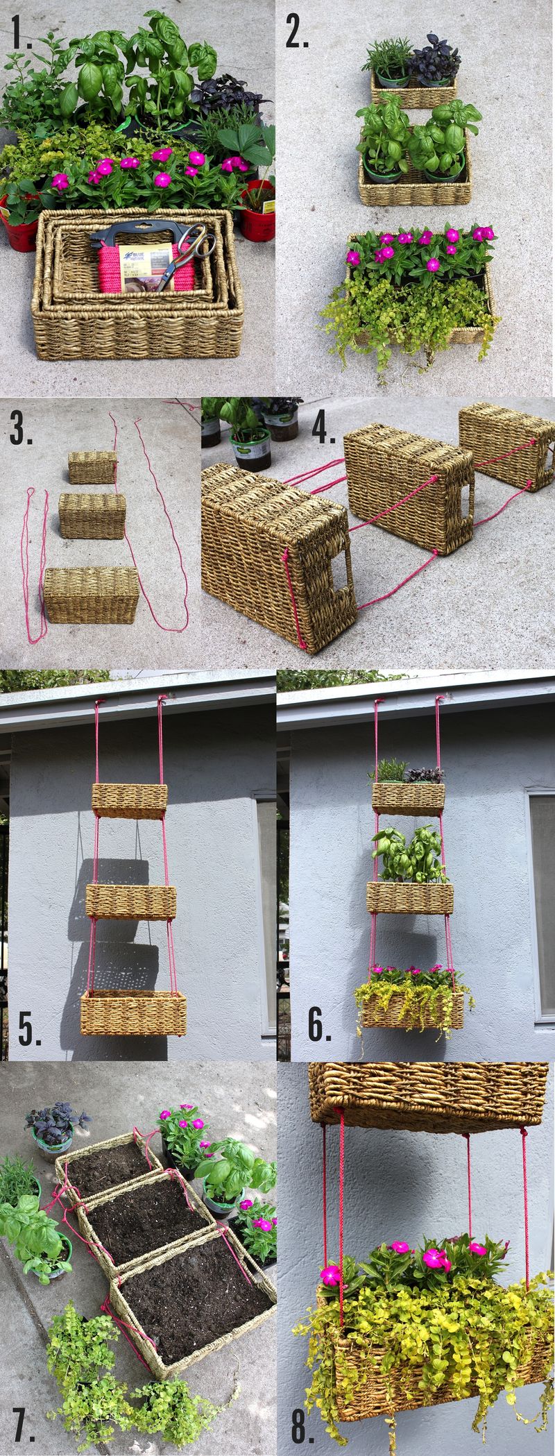 DIY Hanging Basket Garden