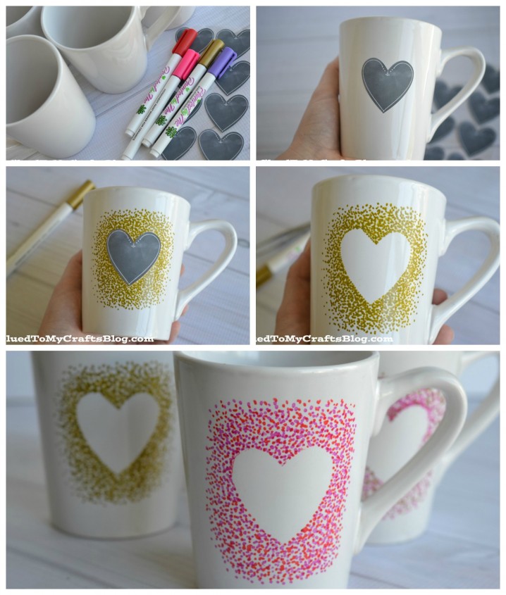 DIY Sweet Heart Mugs