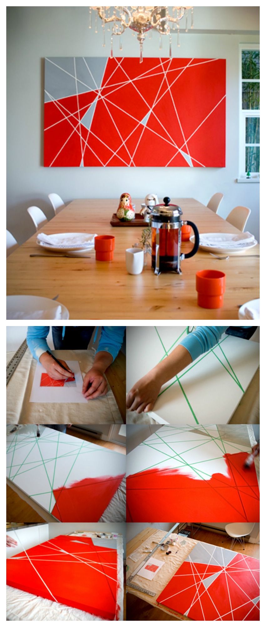 DIY wall art for the dining room