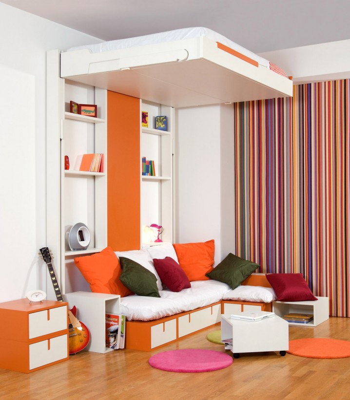 Trendy-space-saving-mezzanine-bed-design-for-teenage-room-hi-tech-beds