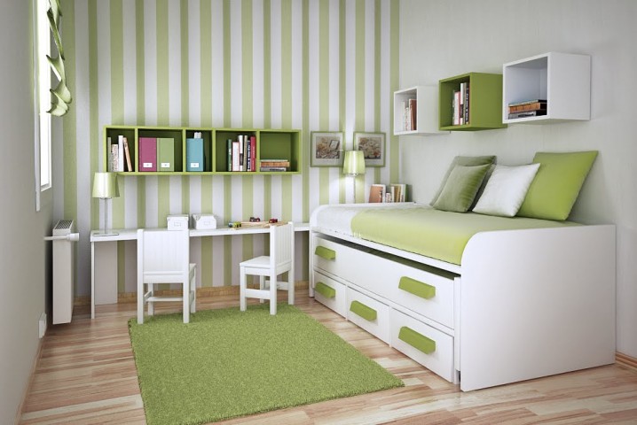 bedroom-for-teen-kids-striped-design-idea-storage-space-saver-modern-minimalist-cool-look-cheerful-fun