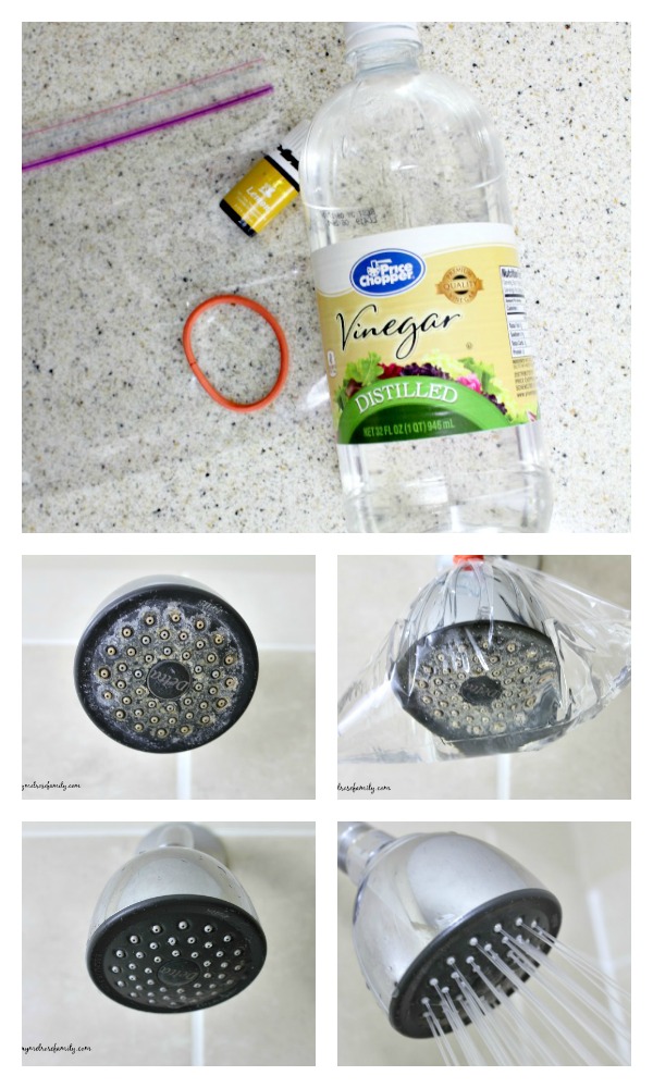 how to clean a shower head
