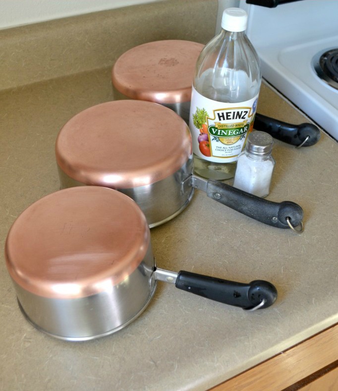 how to clean copper pots with salt and vinegar