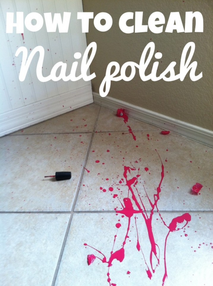 how to clean nail polish