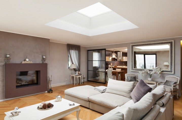 living-room-with-skylight-and-fireplace