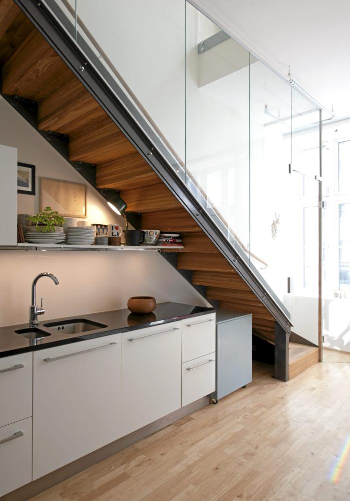 19 SpaceSaving Under Stairs Kitchens You Need To See