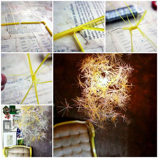 How-to-Make-Unique-Chandelier-from-Drinking-Straws