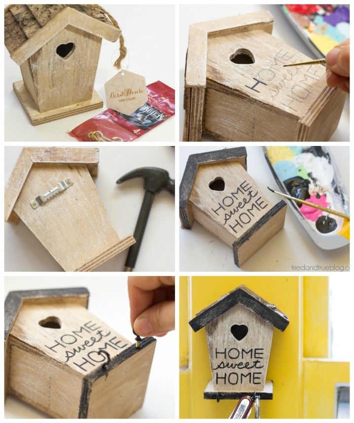 bird house key holder
