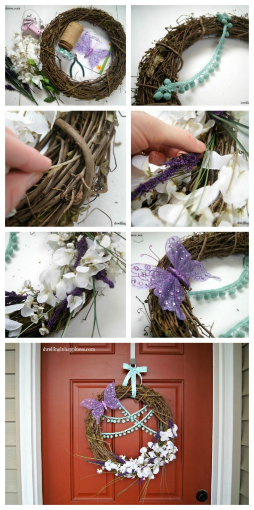buterfly spring wreath