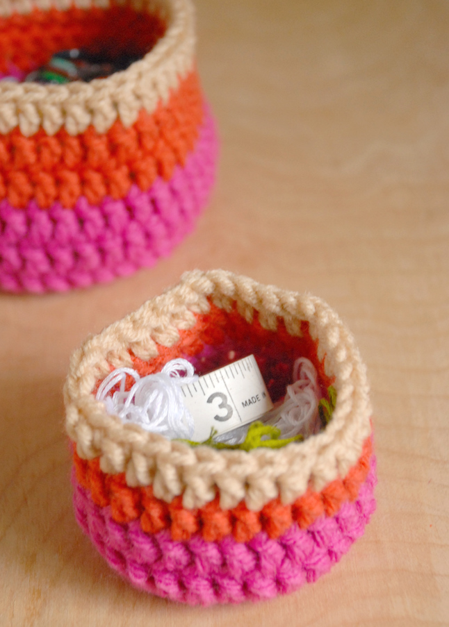 crochet nesting cups