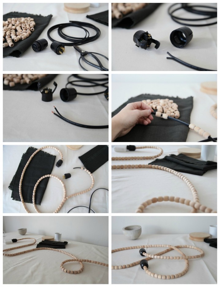 diy beaded extension cord
