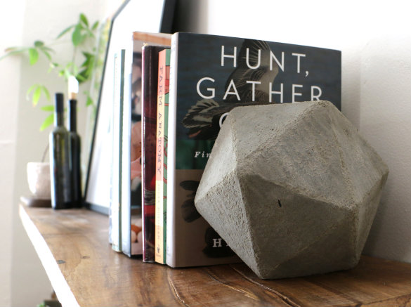 do it yourself concrete bookends