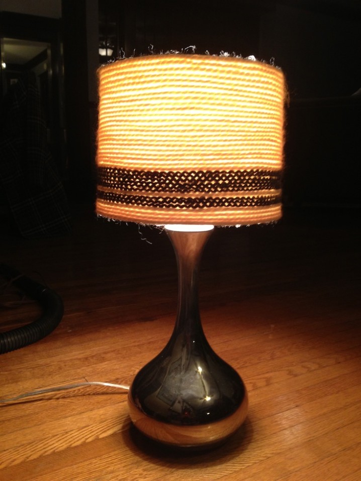 yarn lampshade