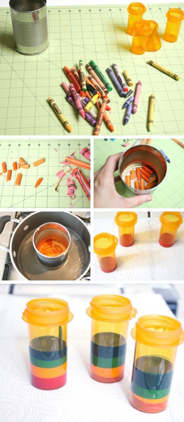 15-Awesome-DIY-Uses-for-Pill-Bottles-DIY-Rainbow-Crayons