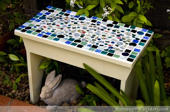 Mosaic-Garden-Bench