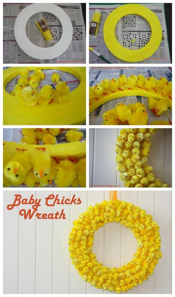 baby chicks wreath