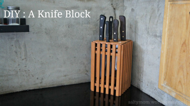 diy knife block