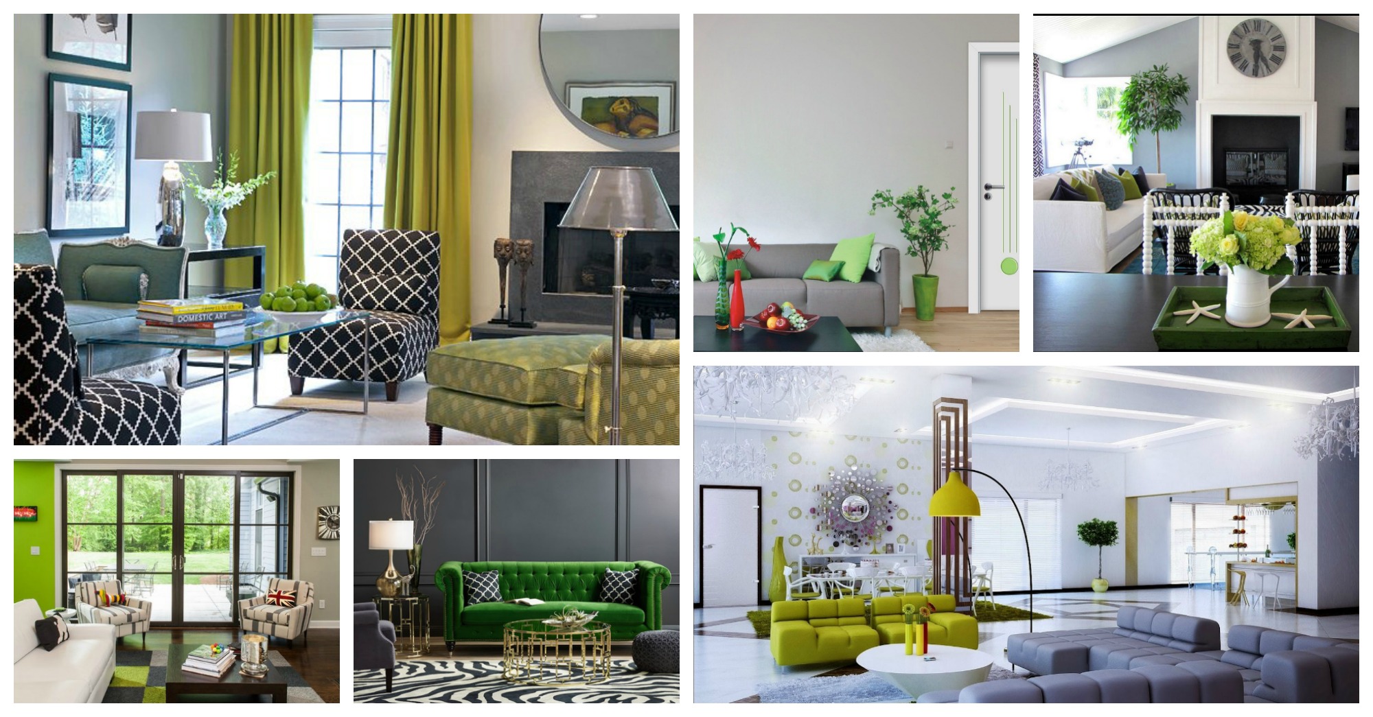 Green And Gray Living Rooms In The Spring Spirit - Top Dreamer