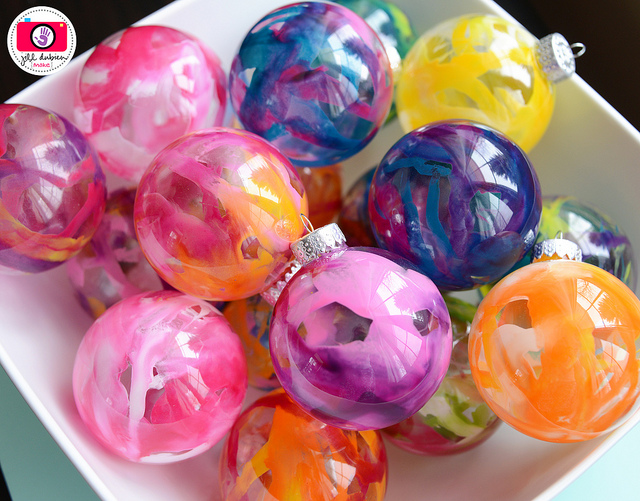 melted crayon ornaments