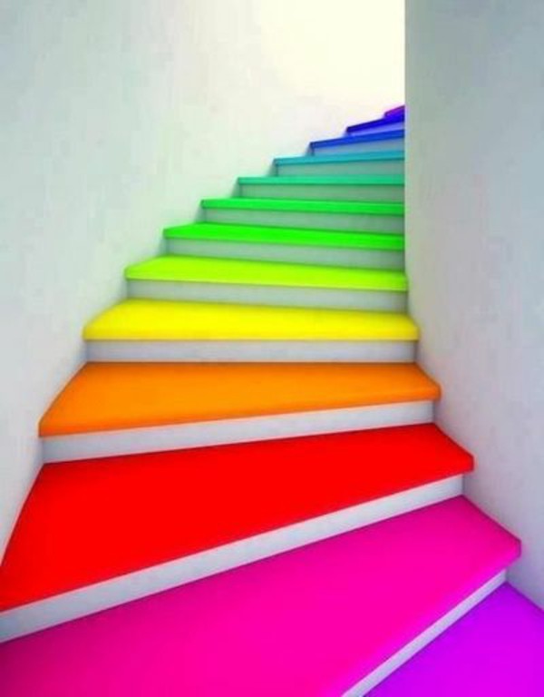 rainbow-colors-spiral-staircase-fashion-living-ideas