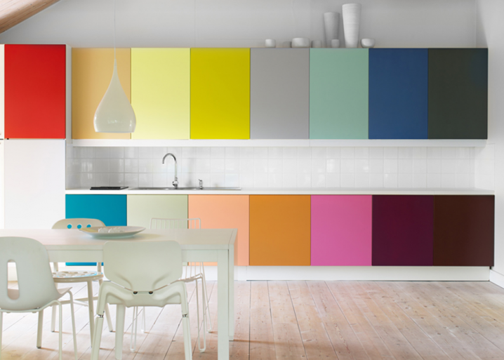 rainbow kitchen cabinets