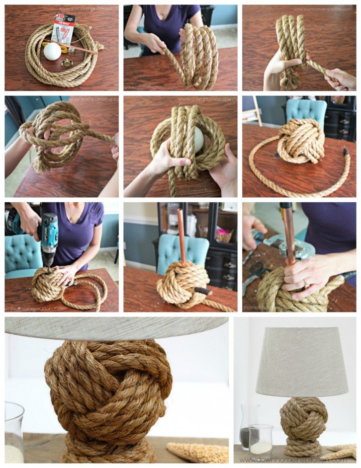 rope knot table lamp