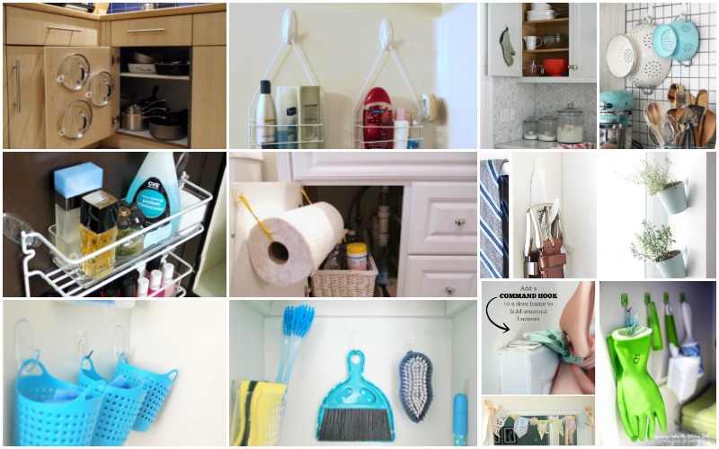 LEARN HOW TO ORGANIZE YOUR HOME WITH ADHESIVE HOOKS