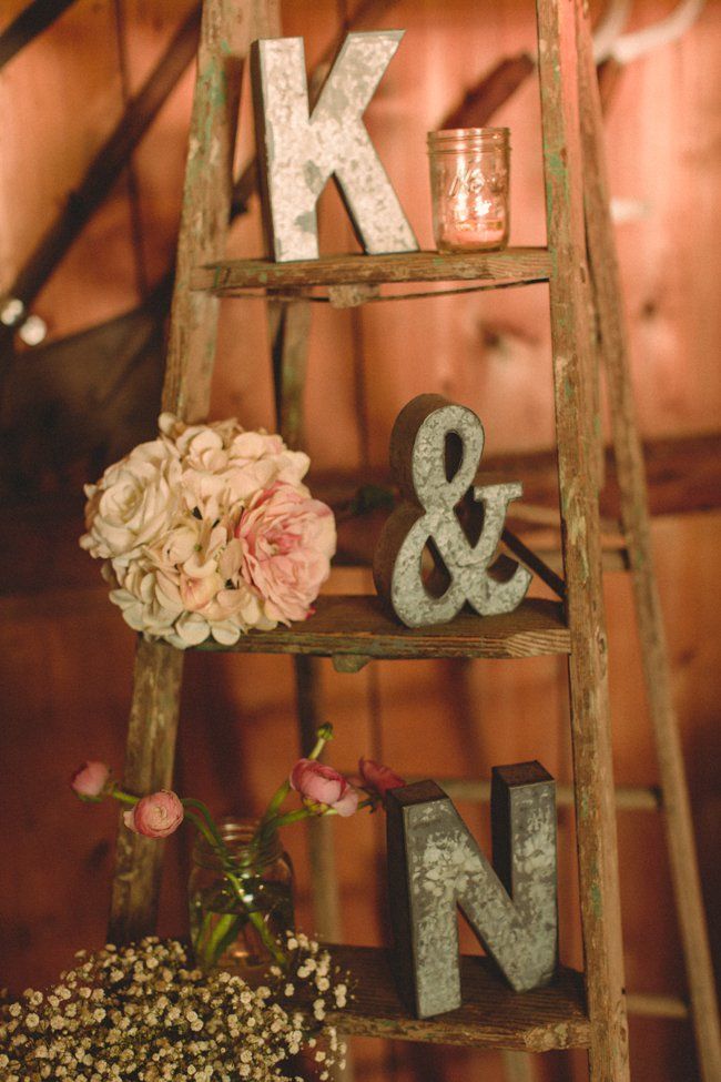 Vintage-Ladder-For-Wedding-Display