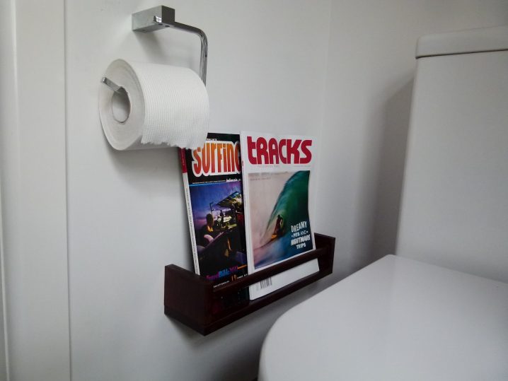 bathroom magazine holder