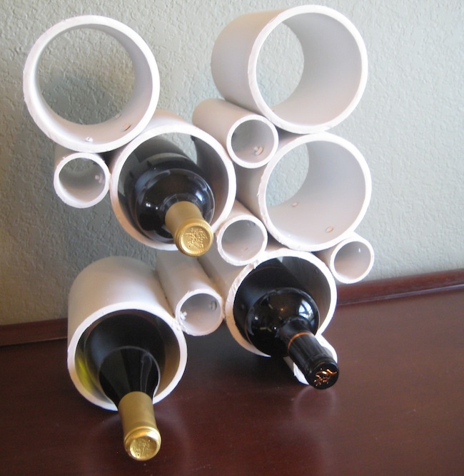 finished-PVC-pipe-wine-rack