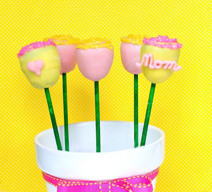 flower cake pops