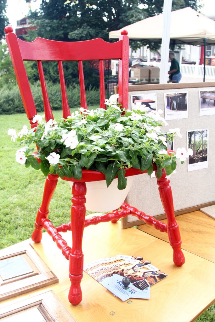old chair planter