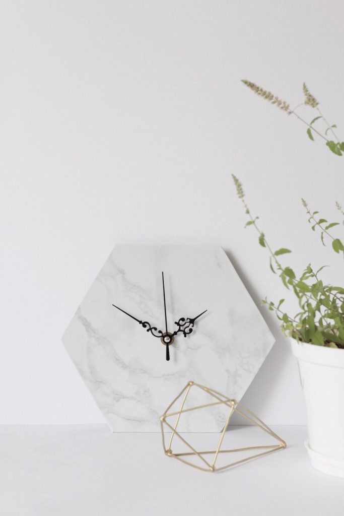 DIY-Tutorial-Marble-Clock-