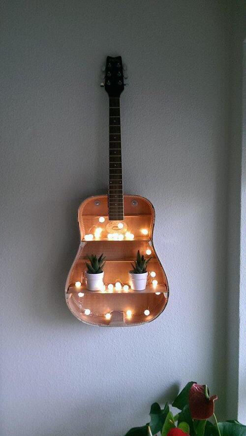 guitar light shelf