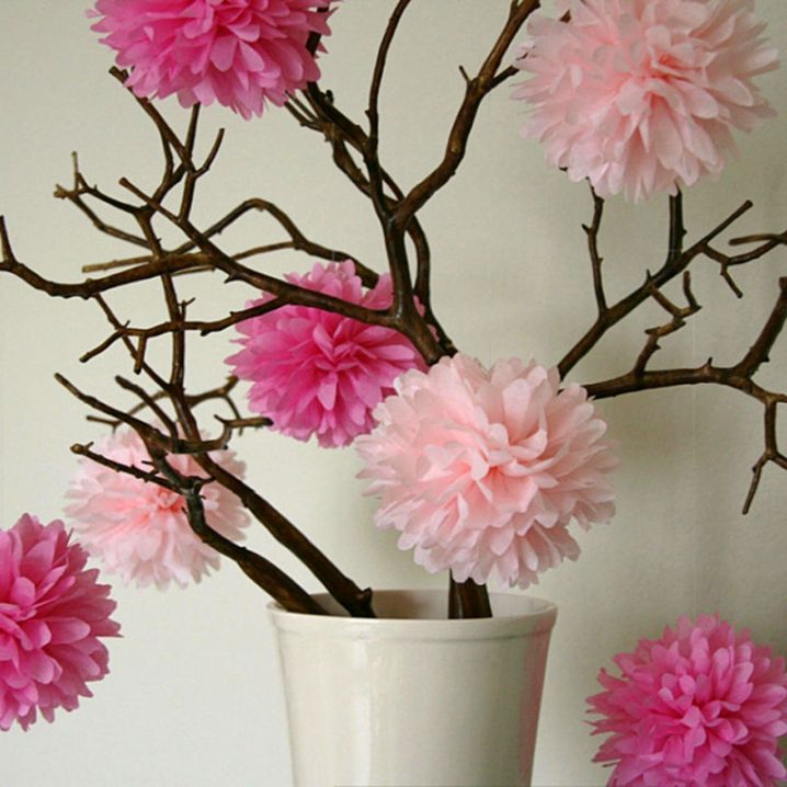 20cm-Paper-flowers-8-rose-ball-poms-10pcs-tissue-paper-pom-poms-craft-decoration-for-party