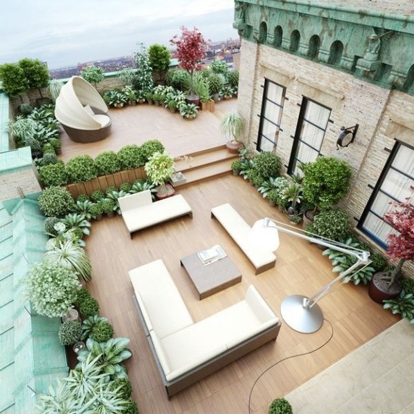 amazing-roof-garden-ideas-exotic-plants-modern-lounge-furniture
