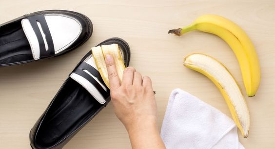 banana peel as shoe polish