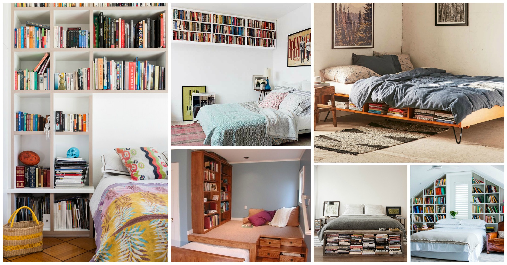 Decorating Bedroom With Bookshelves