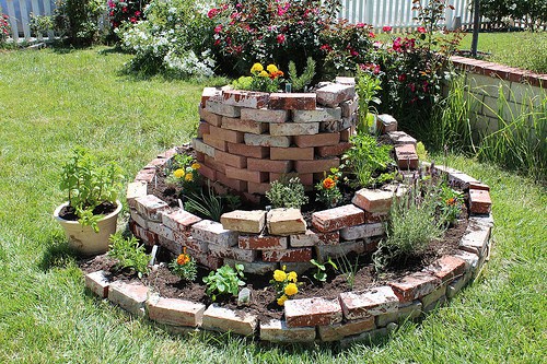 brick garden