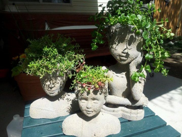 doll head planters