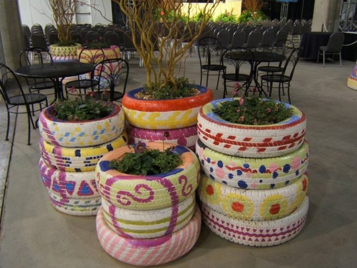 DIY-Recycled-Tires-Planters