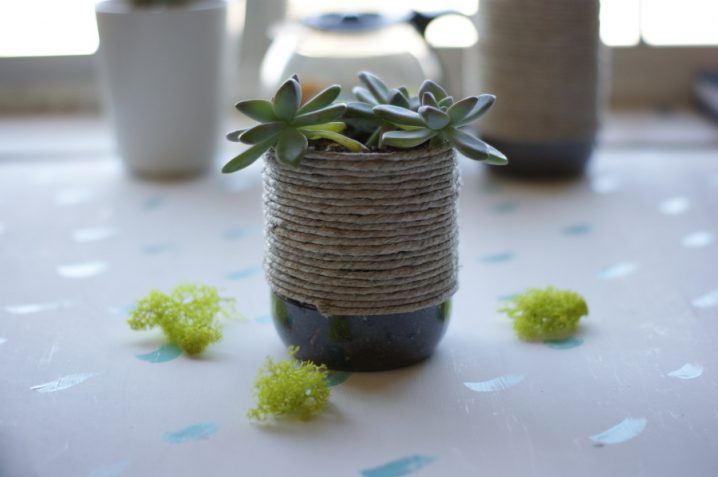 DIY+upcycled+rope+planter+with+succulent+by+A+Charming+Project