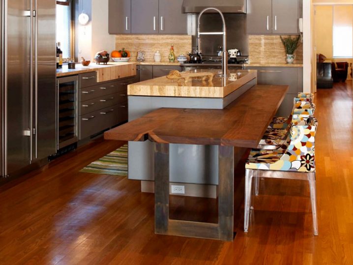 Multi-Level-Kitchen-Island-Granite-and-Wood-DailyHomeDecorate
