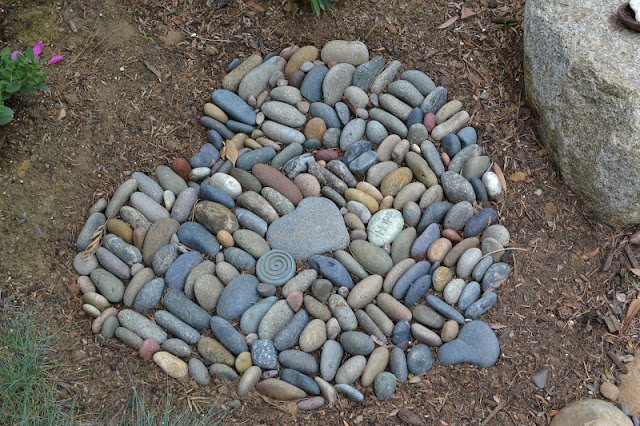pebble rock stepping stone
